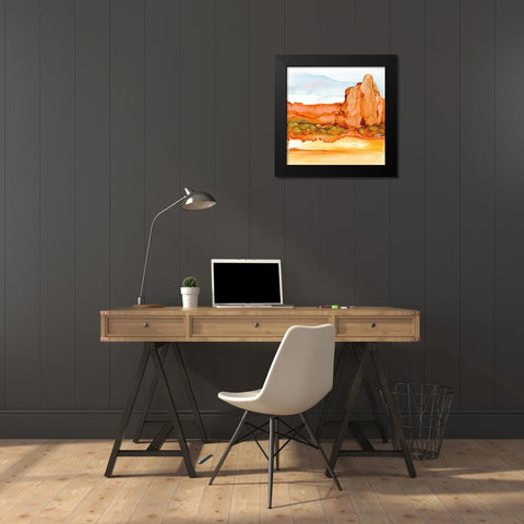 Desertscape VII Black Modern Wood Framed Art Print by Paschke, Chris
