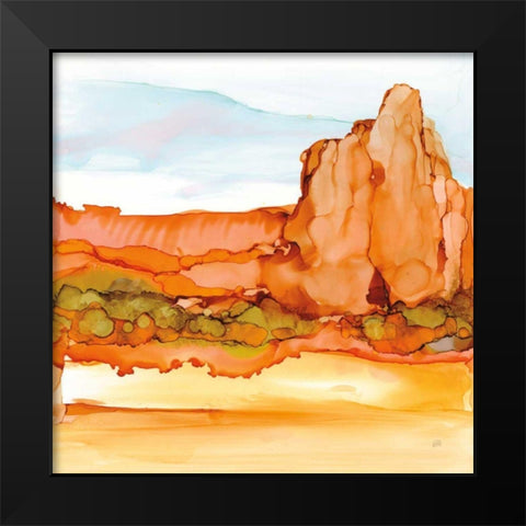 Desertscape VII Black Modern Wood Framed Art Print by Paschke, Chris
