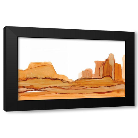 Brownscape II Black Modern Wood Framed Art Print by Paschke, Chris