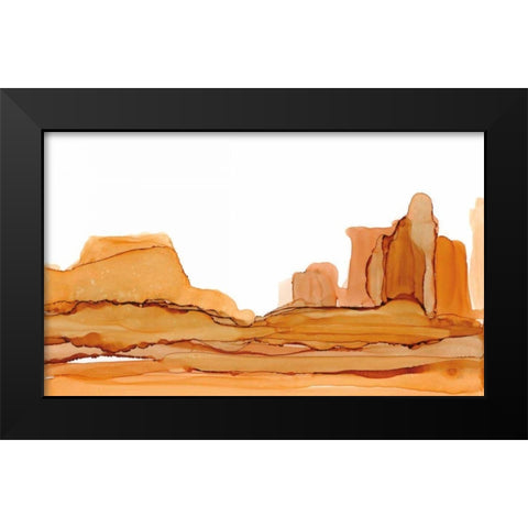 Brownscape II Black Modern Wood Framed Art Print by Paschke, Chris