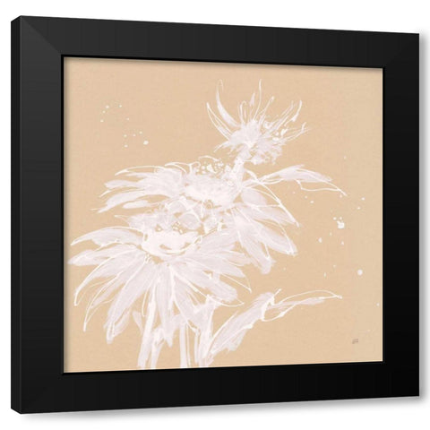 Echinacea I Black Modern Wood Framed Art Print by Paschke, Chris