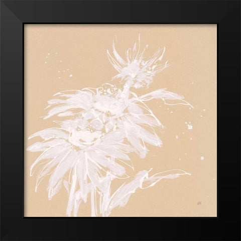 Echinacea I Black Modern Wood Framed Art Print by Paschke, Chris