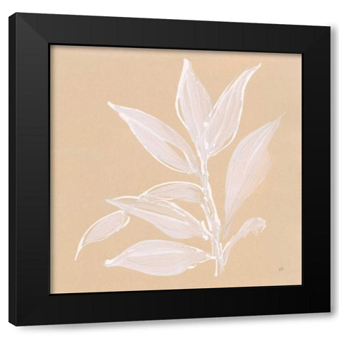Leaf Study I Black Modern Wood Framed Art Print by Paschke, Chris