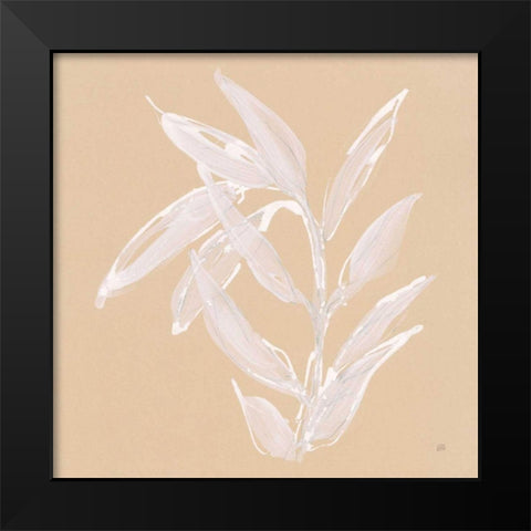 Leaf Study III Black Modern Wood Framed Art Print by Paschke, Chris