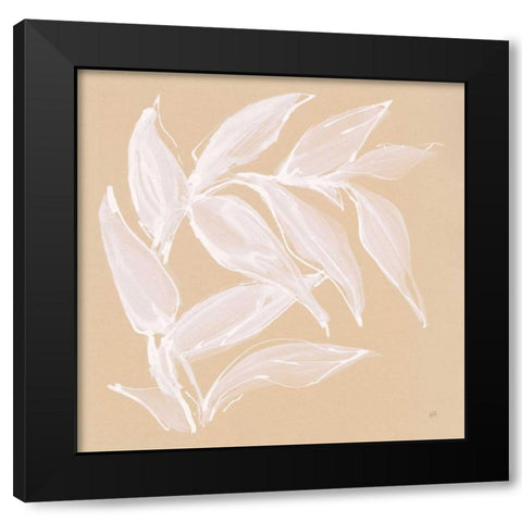 Leaf Study VI Black Modern Wood Framed Art Print by Paschke, Chris