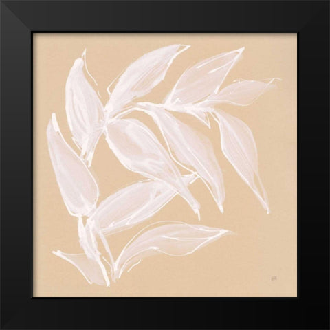 Leaf Study VI Black Modern Wood Framed Art Print by Paschke, Chris