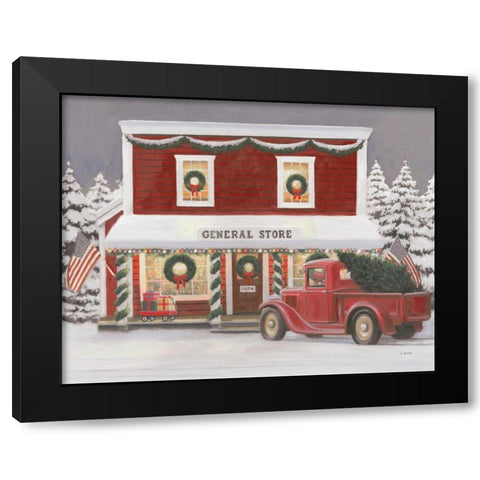 Holiday Moments I Gray Black Modern Wood Framed Art Print with Double Matting by Wiens, James