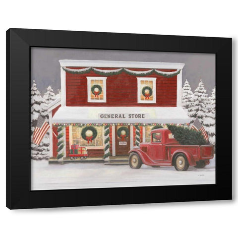 Holiday Moments I Gray Black Modern Wood Framed Art Print by Wiens, James