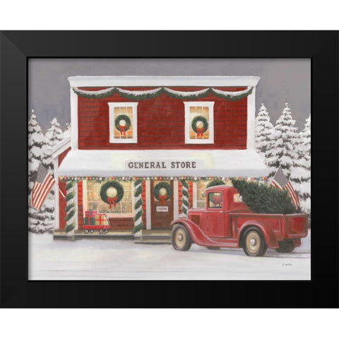 Holiday Moments I Gray Black Modern Wood Framed Art Print by Wiens, James