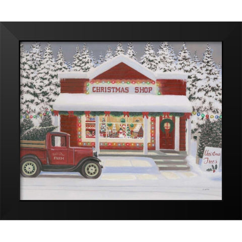 Holiday Moments II Gray Black Modern Wood Framed Art Print by Wiens, James