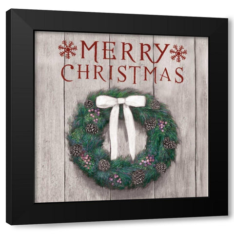 Christmas Affinity VII on Gray Wood Black Modern Wood Framed Art Print with Double Matting by Wiens, James