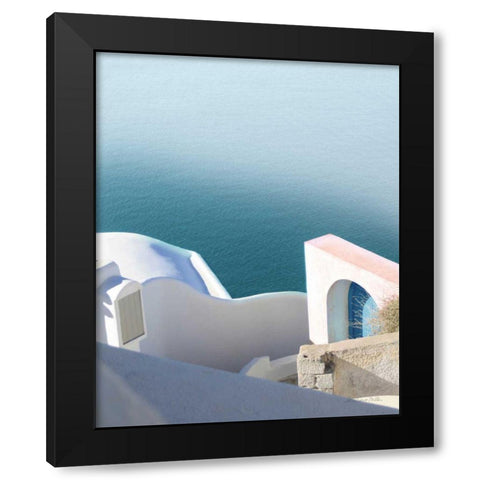 Santorini II Black Modern Wood Framed Art Print by Miller, Sara Zieve