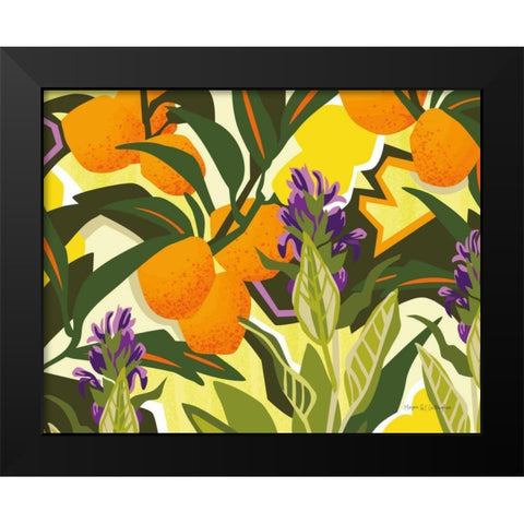 Citrus Sage I Black Modern Wood Framed Art Print by Gallagher, Megan