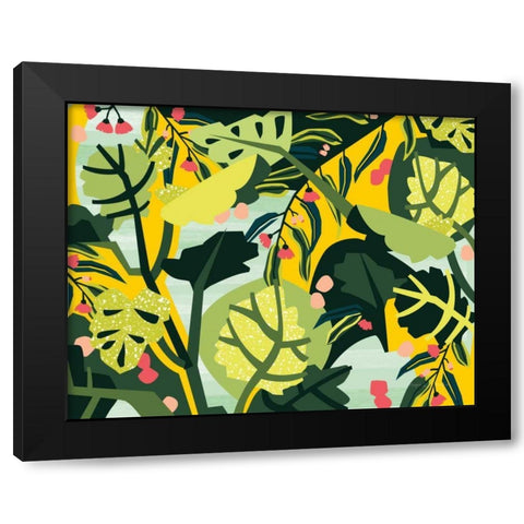 Eucalyptus Mint I Black Modern Wood Framed Art Print with Double Matting by Gallagher, Megan