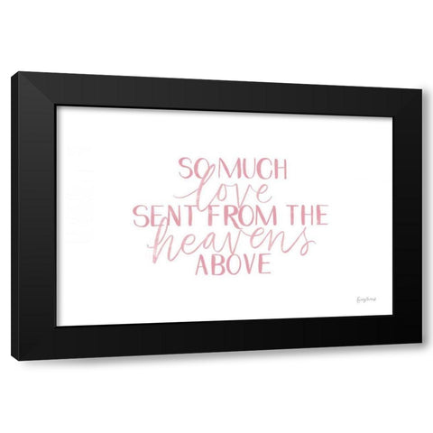 Little Child III Pink Black Modern Wood Framed Art Print with Double Matting by Thorns, Becky