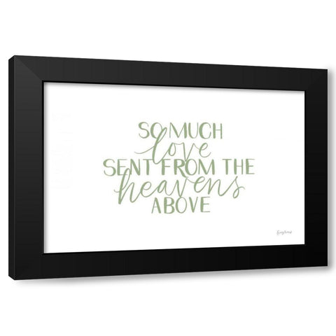 Little Child III Sage Black Modern Wood Framed Art Print by Thorns, Becky