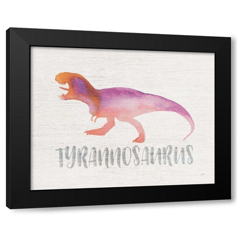 Roar II Black Modern Wood Framed Art Print by Panganiban, Karyn