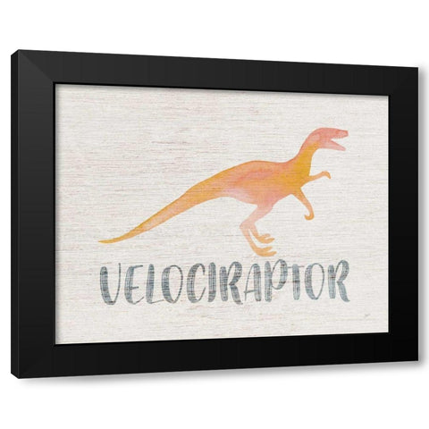 Roar III Black Modern Wood Framed Art Print by Panganiban, Karyn