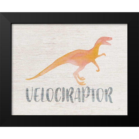 Roar III Black Modern Wood Framed Art Print by Panganiban, Karyn