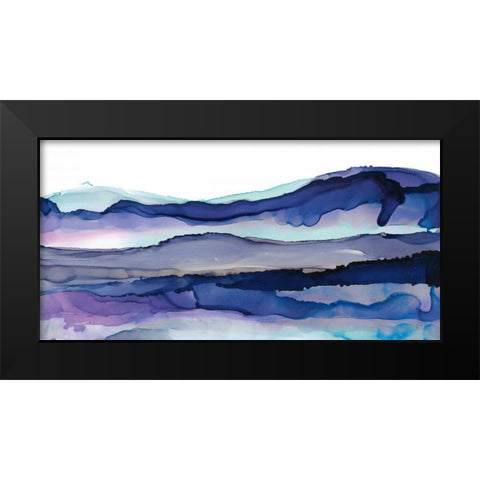 Coastal Ink I Blue Crop Black Modern Wood Framed Art Print by Paschke, Chris