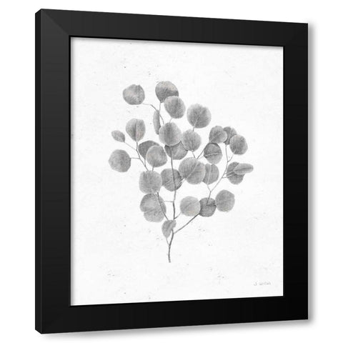 Soft Summer Sketches II Blue Black Modern Wood Framed Art Print by Wiens, James