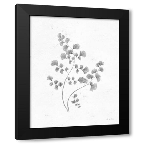 Soft Summer Sketches IV Blue Black Modern Wood Framed Art Print with Double Matting by Wiens, James