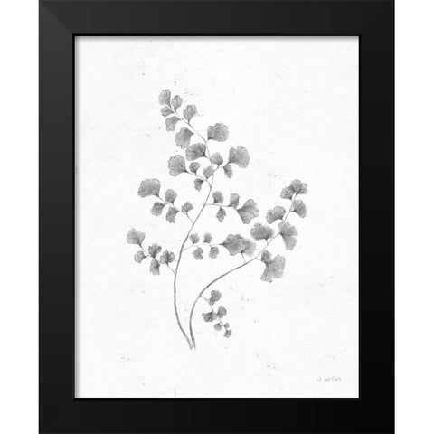 Soft Summer Sketches IV Blue Black Modern Wood Framed Art Print by Wiens, James