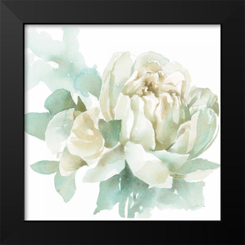 Poetic Blooming I Black Modern Wood Framed Art Print by Pete, Katrina