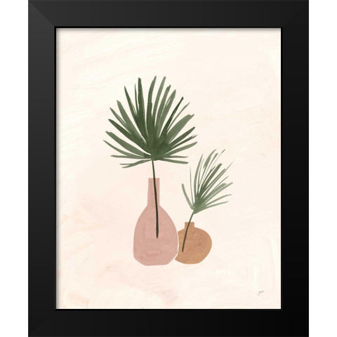 Palm Vessels II Black Modern Wood Framed Art Print by Panganiban, Karyn