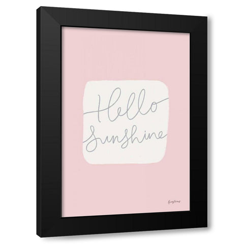 Calm Home V Blush Black Modern Wood Framed Art Print by Thorns, Becky