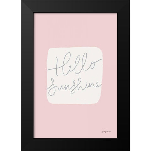 Calm Home V Blush Black Modern Wood Framed Art Print by Thorns, Becky