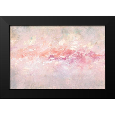 Through Fog Black Modern Wood Framed Art Print by Nai, Danhui