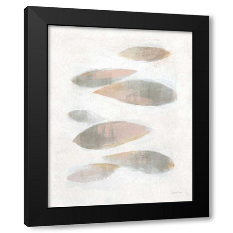 Seven Paces Black Modern Wood Framed Art Print with Double Matting by Nai, Danhui