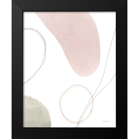 Threads of Motion II Black Modern Wood Framed Art Print by Nai, Danhui