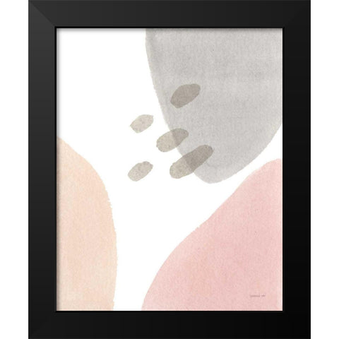 Abstract Tidepool I Black Modern Wood Framed Art Print by Nai, Danhui