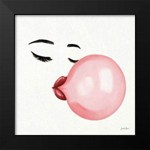 Bubble Babe I Black Modern Wood Framed Art Print by Penner, Janelle