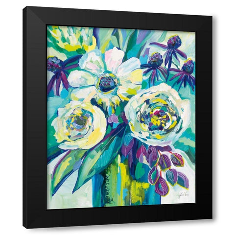 Vision Black Modern Wood Framed Art Print with Double Matting by Vertentes, Jeanette