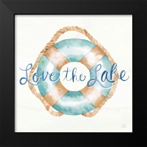 Lake Love VI Black Modern Wood Framed Art Print by June, Dina