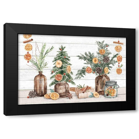 Seasonal Market I Black Modern Wood Framed Art Print with Double Matting by Urban, Mary