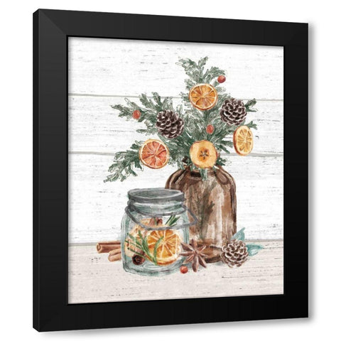 Seasonal Market II Black Modern Wood Framed Art Print with Double Matting by Urban, Mary