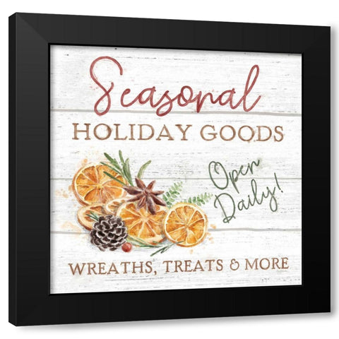 Seasonal Market VI Black Modern Wood Framed Art Print with Double Matting by Urban, Mary