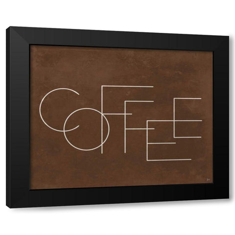 Coffee I Black Modern Wood Framed Art Print by Aiken, Jess