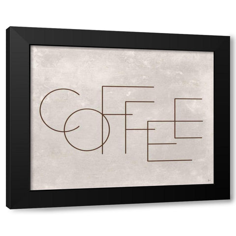 Coffee II Black Modern Wood Framed Art Print by Aiken, Jess