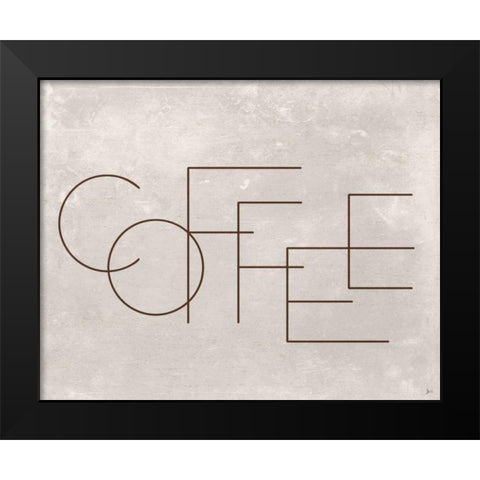 Coffee II Black Modern Wood Framed Art Print by Aiken, Jess