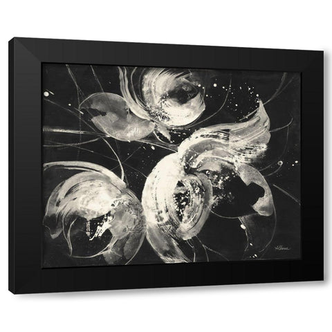 Bold II Dark Black Modern Wood Framed Art Print with Double Matting by Hristova, Albena