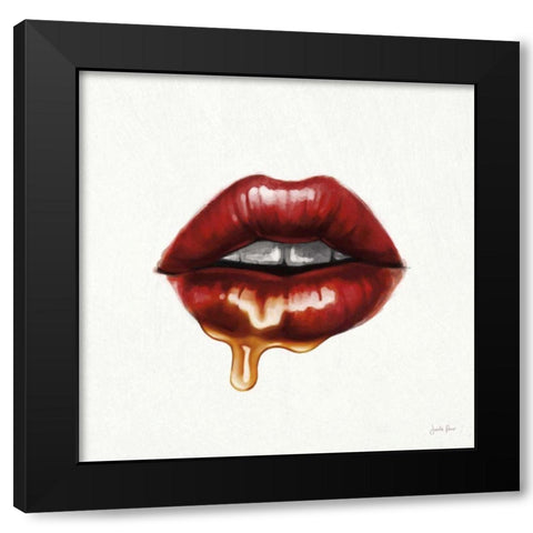 Sweets I Black Modern Wood Framed Art Print with Double Matting by Penner, Janelle
