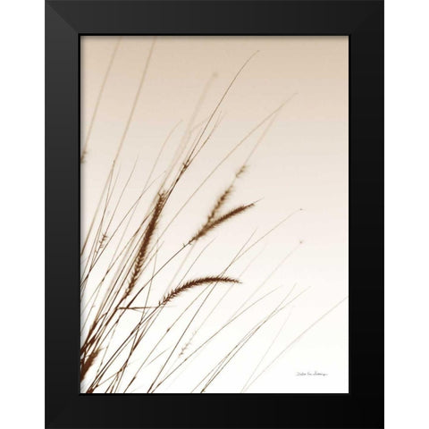 Field Grasses I Sepia Black Modern Wood Framed Art Print by Van Swearingen, Debra