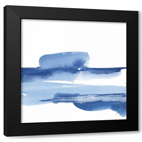 Classic Blue I Black Modern Wood Framed Art Print by Paschke, Chris