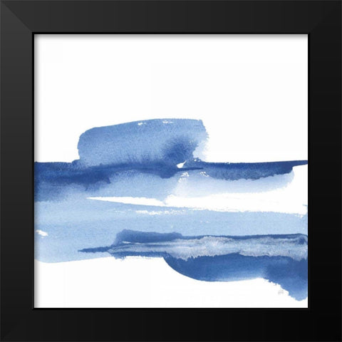 Classic Blue I Black Modern Wood Framed Art Print by Paschke, Chris