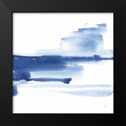Classic Blue III Black Modern Wood Framed Art Print by Paschke, Chris